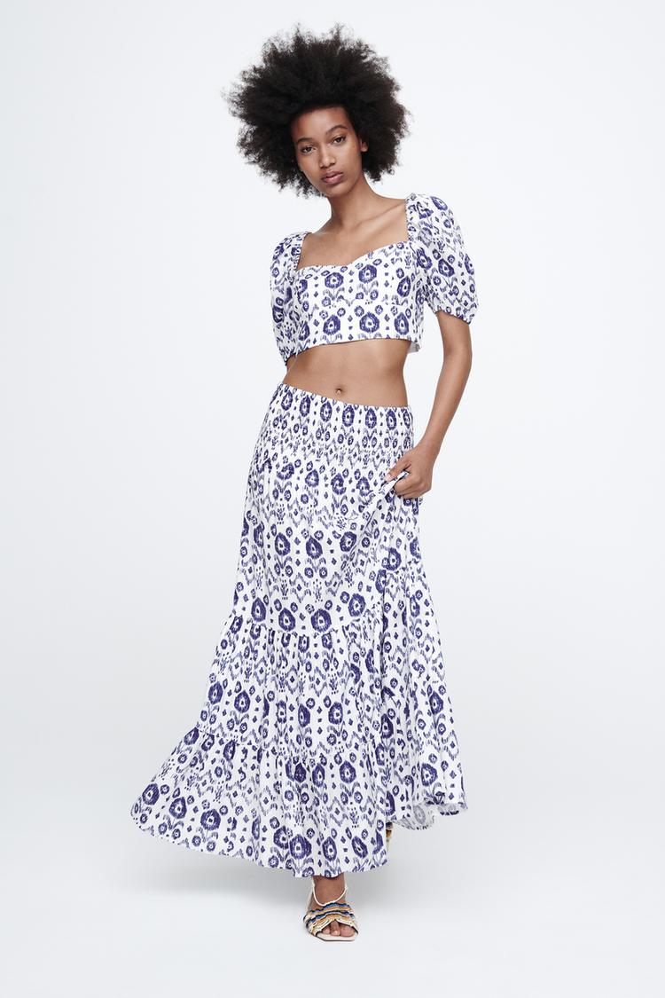 Long maxi skirts zara best sale